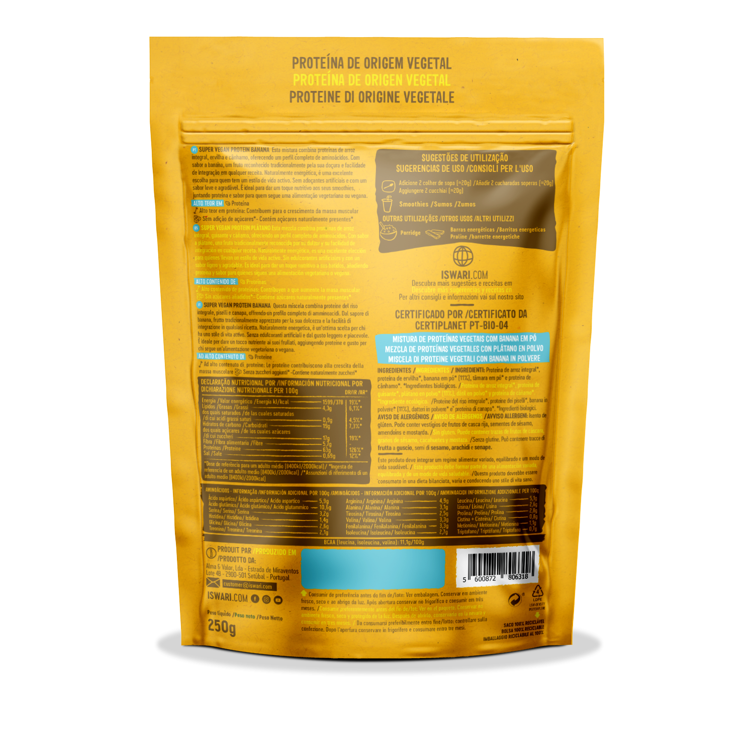 Super Vegan Protein Plátano 2